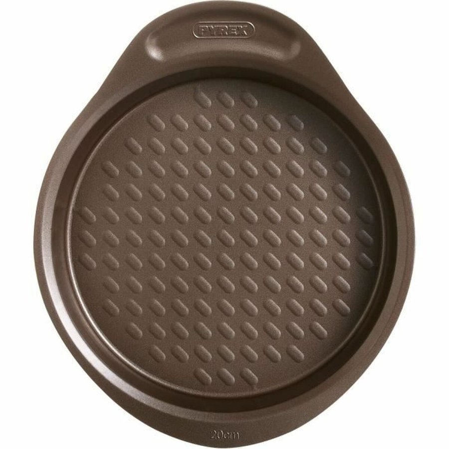 Kageform Pyrex Brun Sort Metal #5