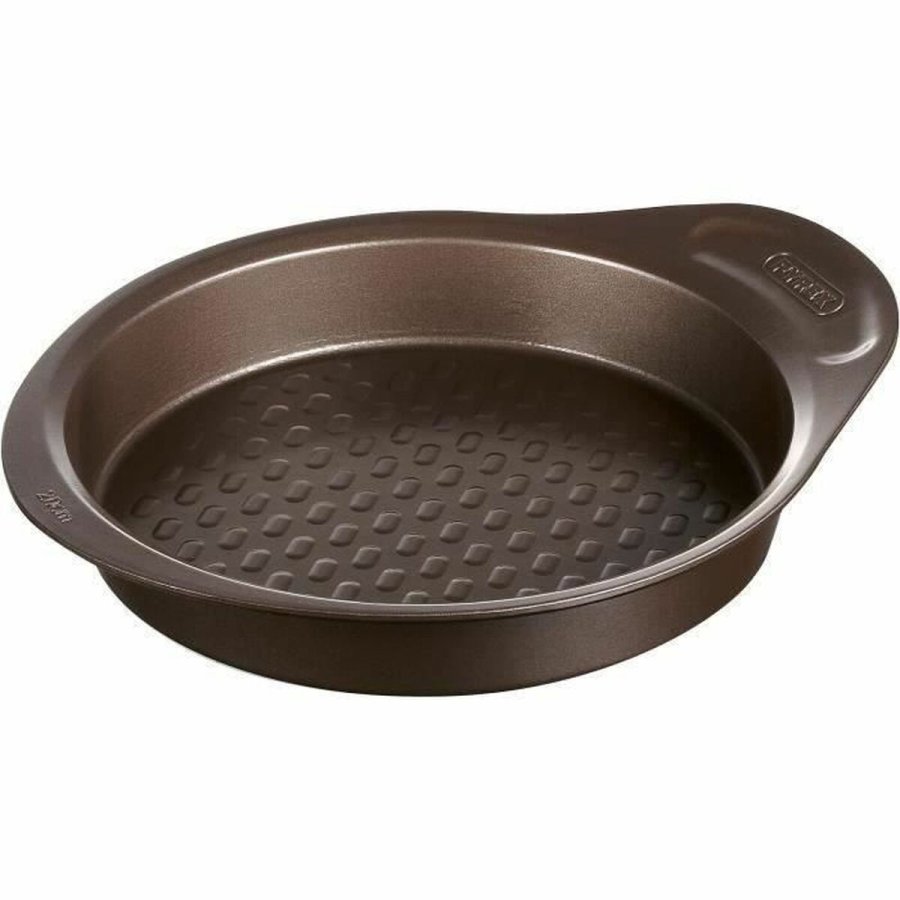 Kageform Pyrex Brun Sort Metal #7