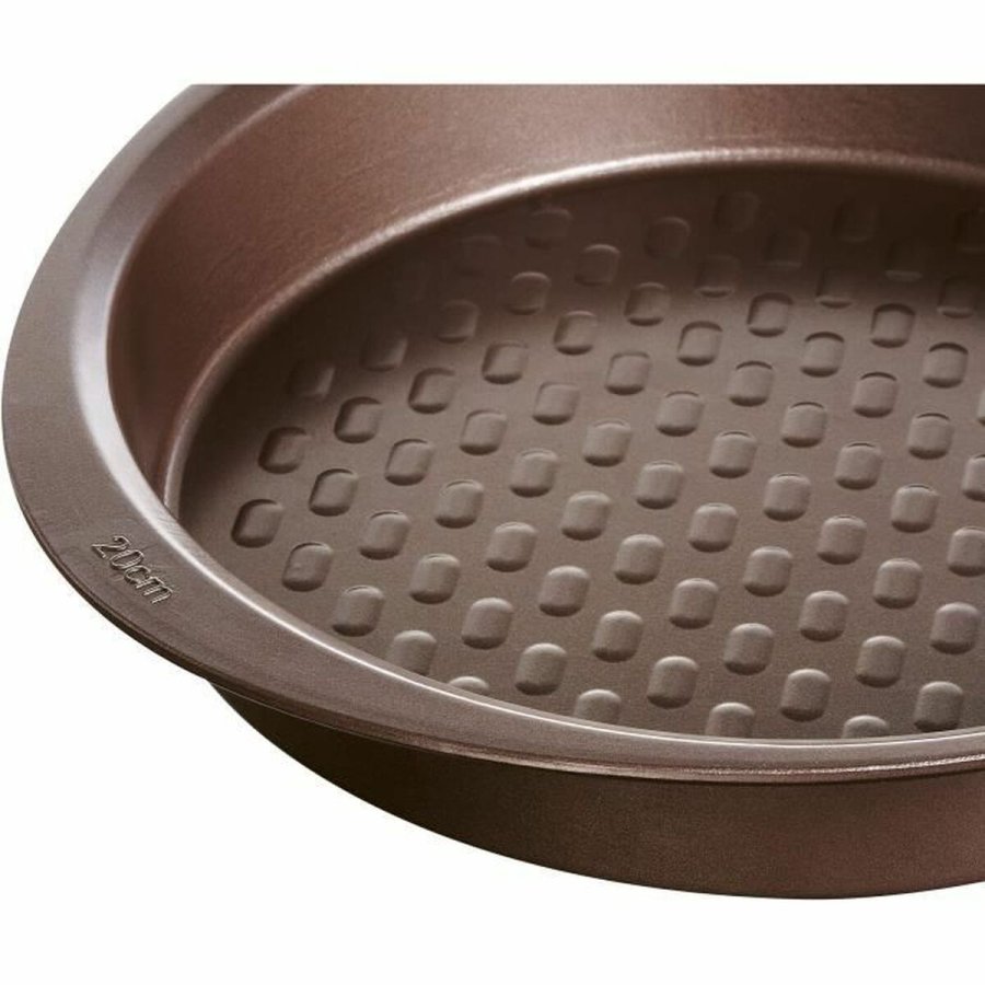 Kageform Pyrex Brun Sort Metal #11