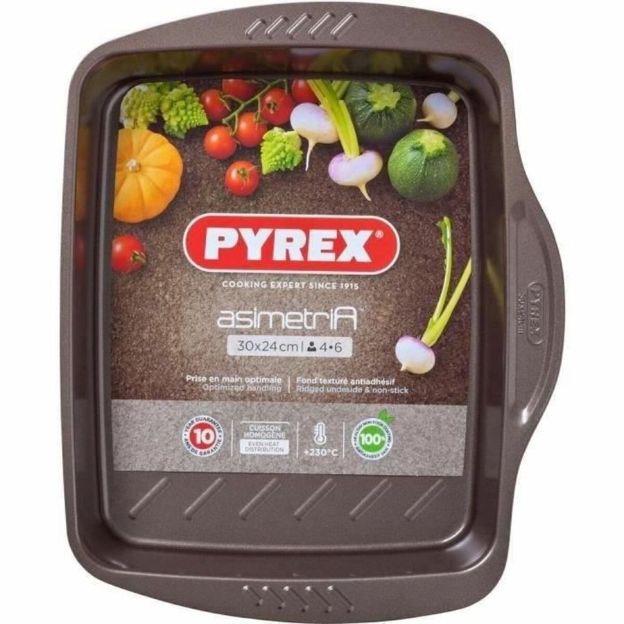 Bageplade Pyrex Brun Sort Metal #1
