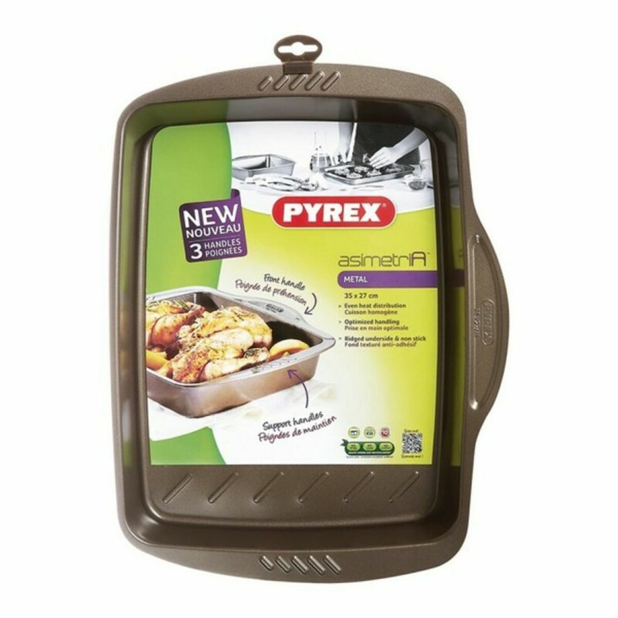 Non-stick Bageplade Pyrex Brun Sort Metal Stl #1