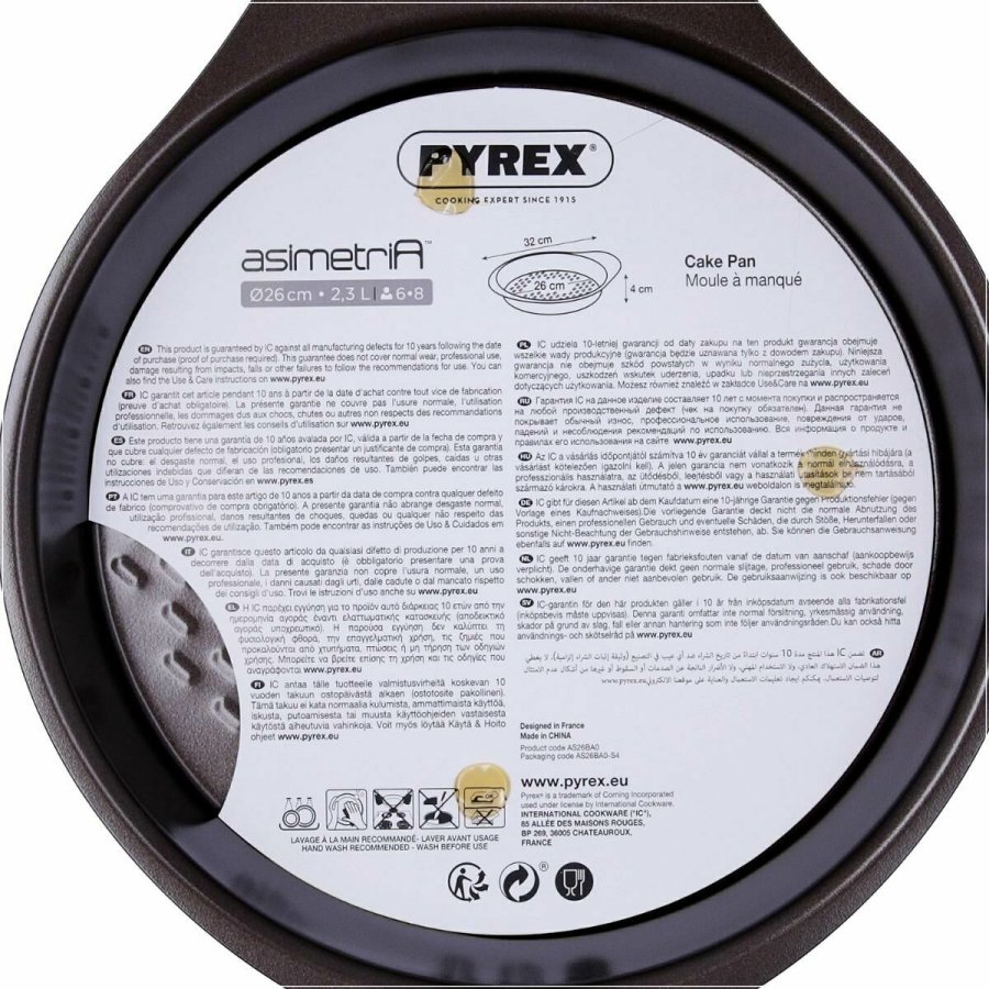 Non-stick Bageplade Pyrex Brun Sort Metal Stl #3