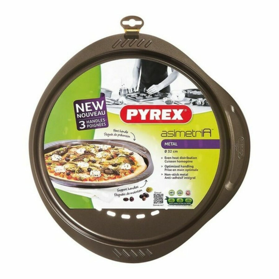 Pizza form Pyrex Brun Sort Metal #1
