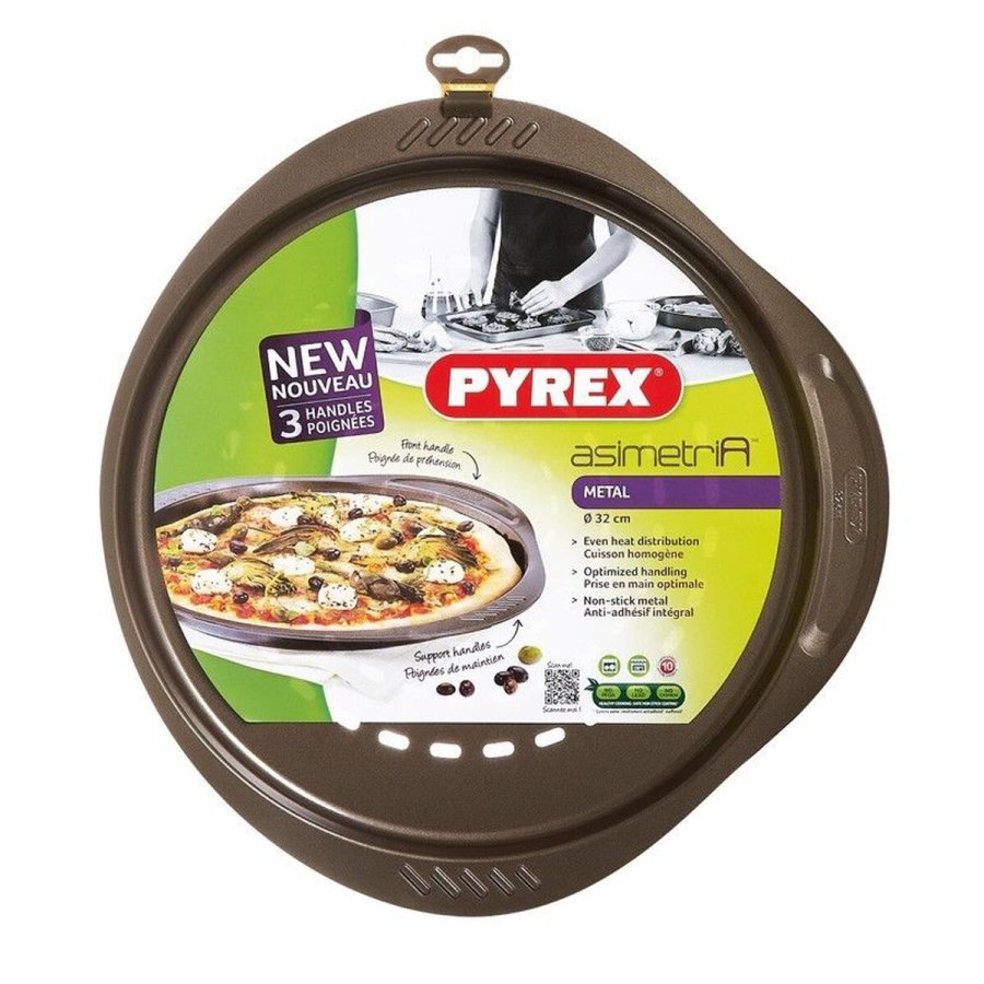 Pizza form Pyrex Brun Sort Metal #4
