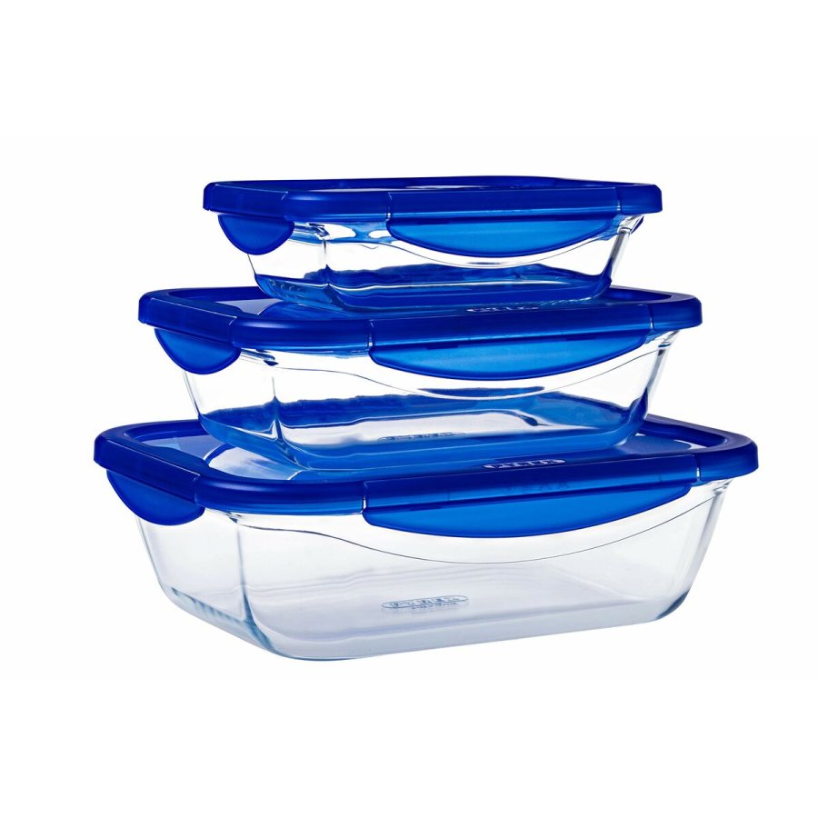 Mad Bevarelse Container Pyrex Bl Gennemsigtig Rektangulr 800 ml #4