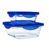 Mad Bevarelse Container Pyrex Bl Gennemsigtig 800 ml (2 enheder) #4