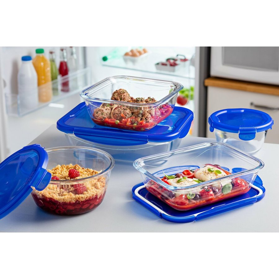 Mad Bevarelse Container Pyrex Bl Gennemsigtig 800 ml (2 enheder) #7