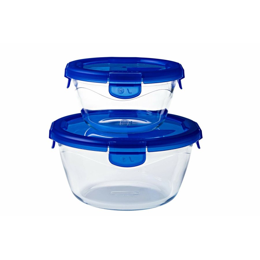 Mad Bevarelse Container Pyrex Bl Gennemsigtig Cirkulr 1,6 L (6 Dele) #3