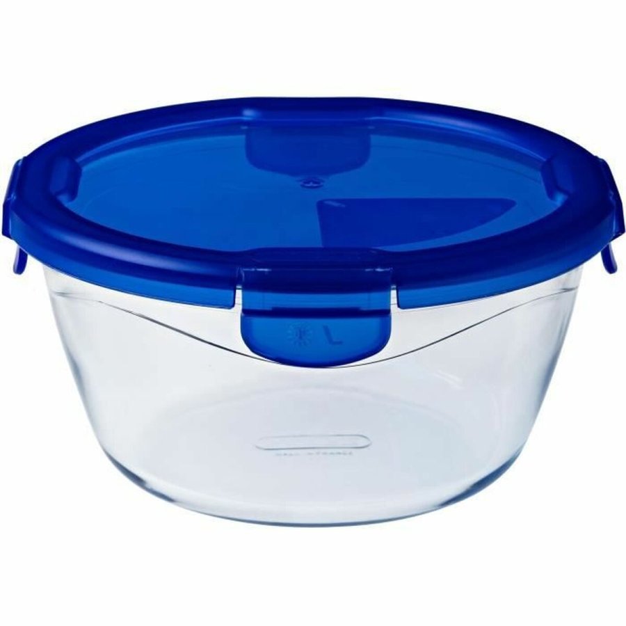 Mad Bevarelse Container Pyrex Bl Gennemsigtig Cirkulr 1,6 L (6 Dele) #1