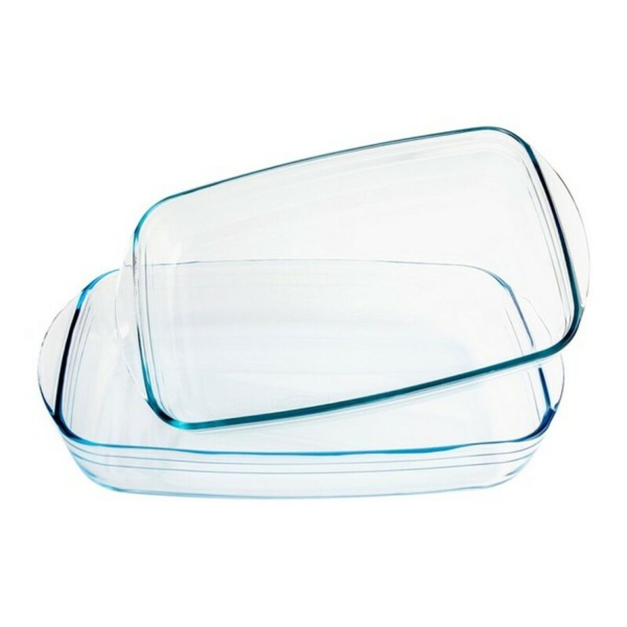 St med ovnfaste fade Pyrex Classic Gennemsigtig Borosilikatglas (2 pcs) #4