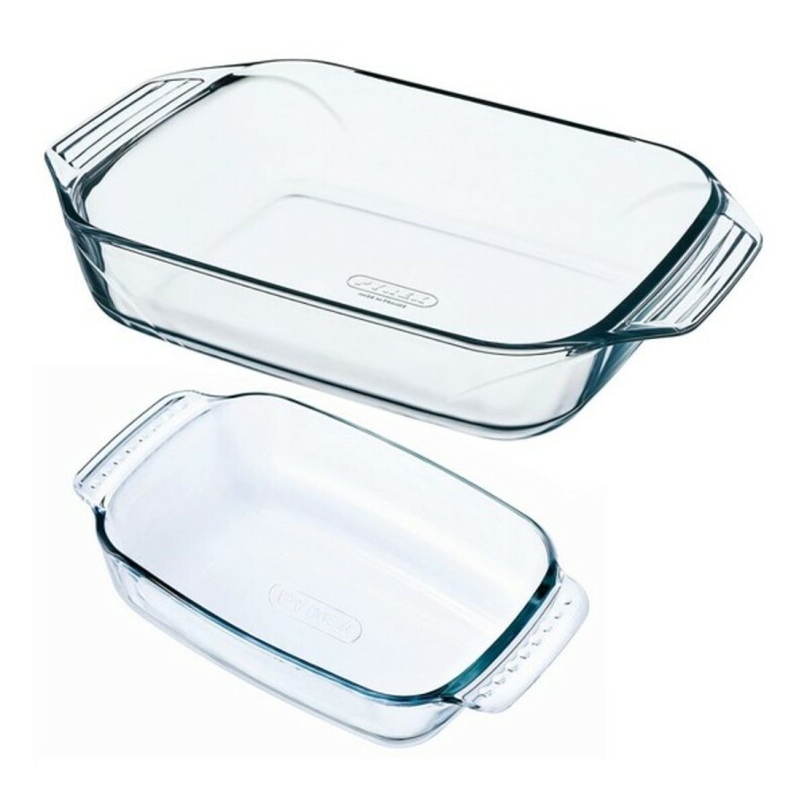 St med ovnfaste fade Pyrex Classic Gennemsigtig Glas (2 pcs) #4