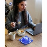 St med stabelbare hermetiske kkkenbeholdere Pyrex Bl 0,7 L 3 Dele #2