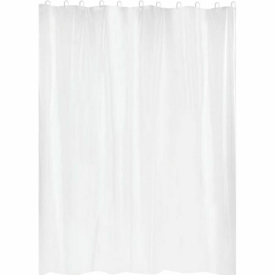 Brusebadsforhng Gelco Hvid PVC PEVA 180 x 200 cm #1