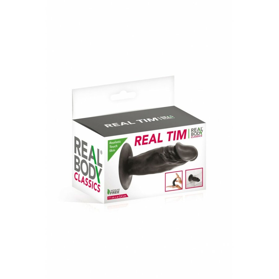 Realistisk Dildo Real Body Sort 11 cm #2