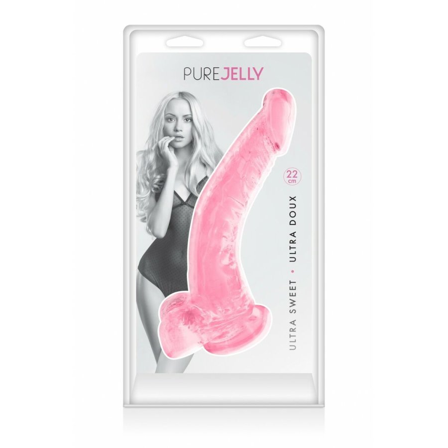 Dildo Pure Jelly Pink XL #5