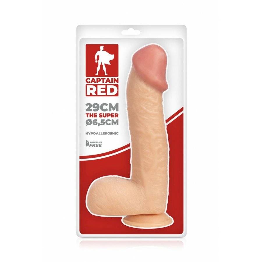Realistisk Dildo Captain Red 30 cm #3