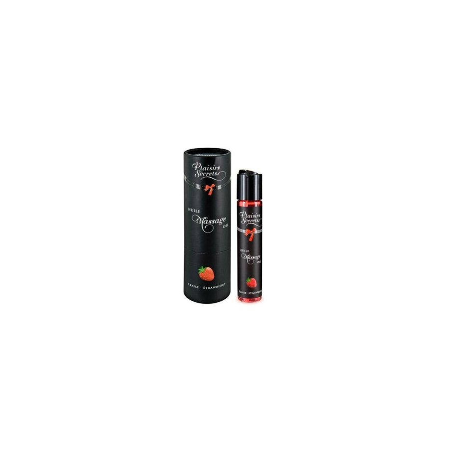 Erotisk massageolie Plaisirs Secrets 59 ml Jordbr #1
