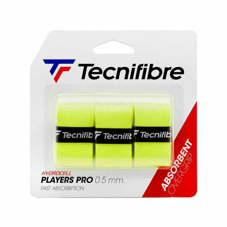 Tennis overgreb Tecnifibre Players Pro Neon Gul 3 enheder #1