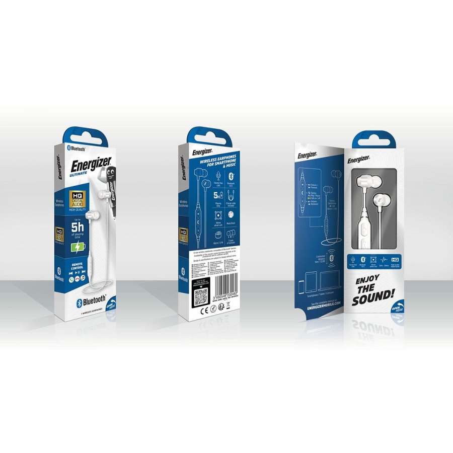 Hovedtelefoner Energizer CIBT20WH2 Hvid #3