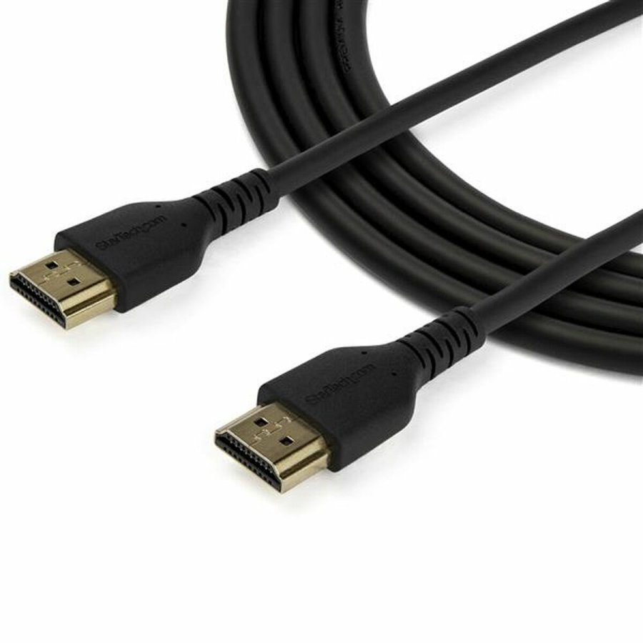HDMI-kabel Startech RHDMM1MP 4K Ultra HD 1 m Sort #1