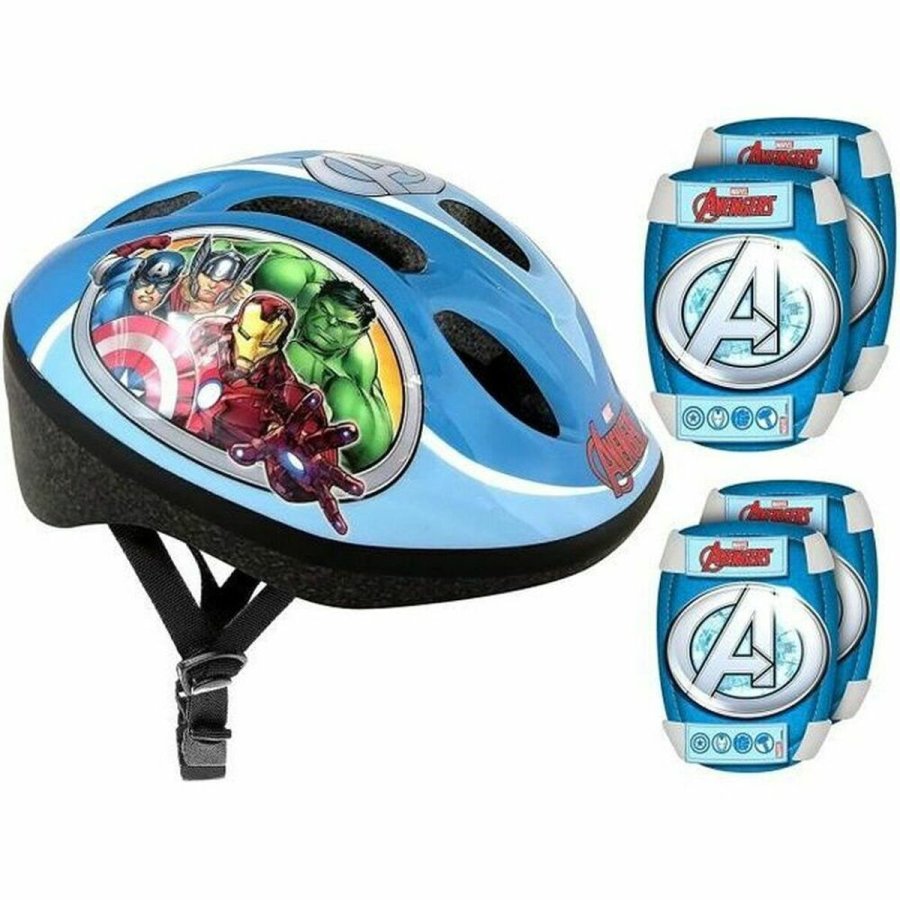 St med Hjelm og Knbeskyttere Stamp AVENGERS #1