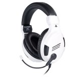 Gaming headset med mikrofon Big Ben Interactive PS4OFHEADSETV3WHITE Hvid Sort/Hvid #1