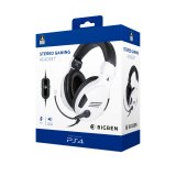 Gaming headset med mikrofon Big Ben Interactive PS4OFHEADSETV3WHITE Hvid Sort/Hvid #6