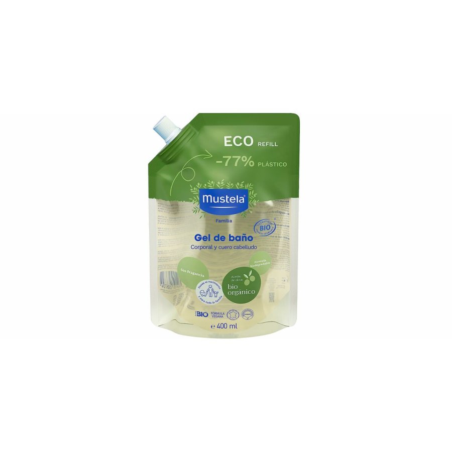 Gel og Shampoo 2 i 1 Mustela   Genopfyldning: 400 ml #1