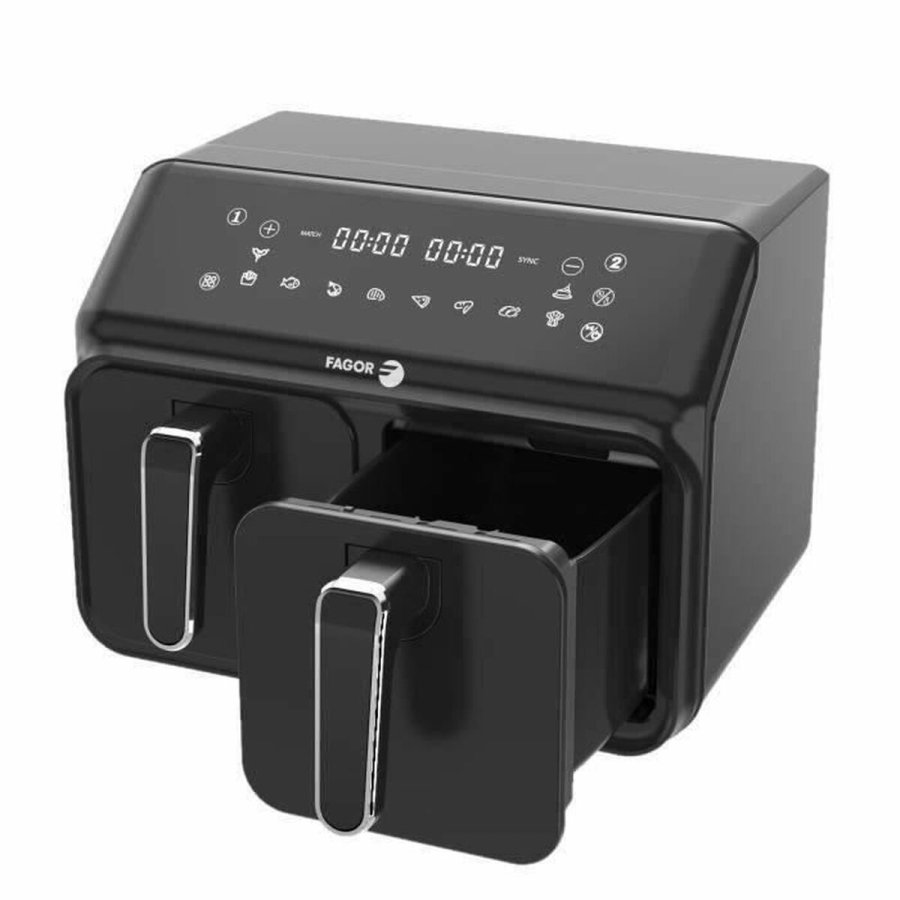 Varmluftsfrituregryde Fagor FG2X4L Sort noir 2200 W 8 L #3