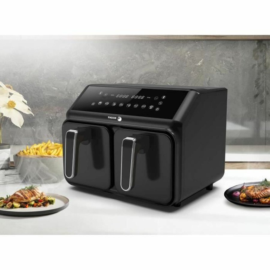 Varmluftsfrituregryde Fagor FG2X4L Sort noir 2200 W 8 L #4