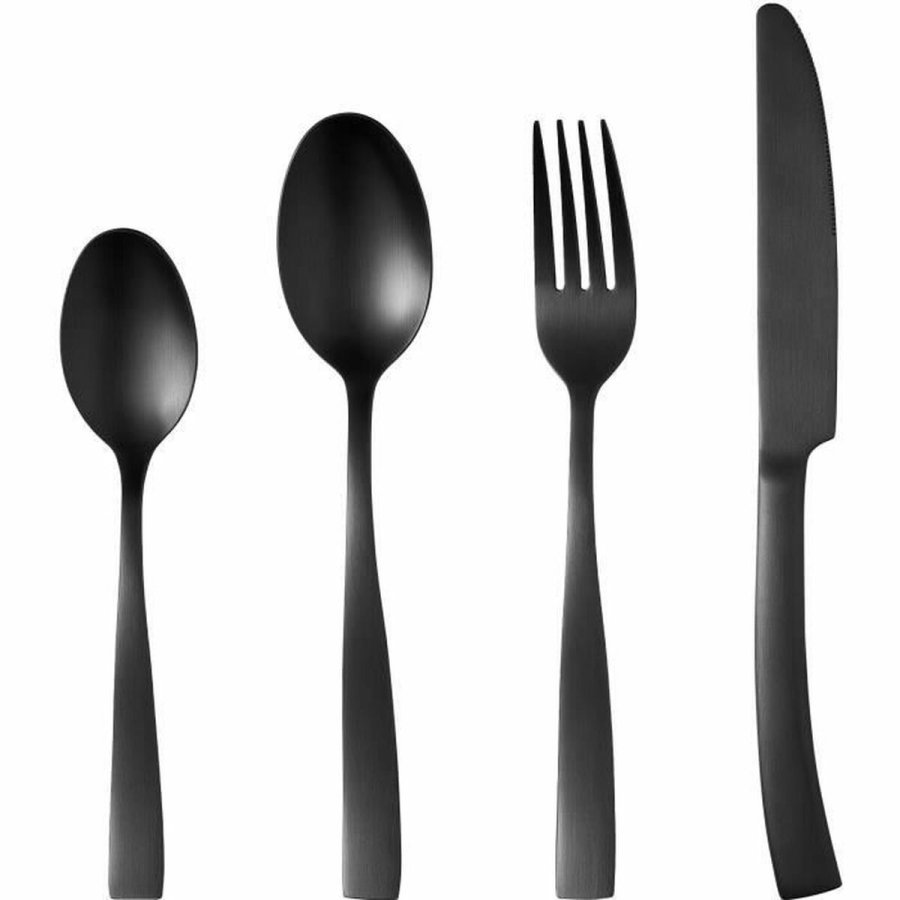 Bestik Arthur Martin AM5136 Sort Rustfrit stl 24 Dele #1