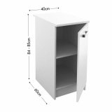 Kkken mbler START Hvid 40 x 60 x 85 cm #3