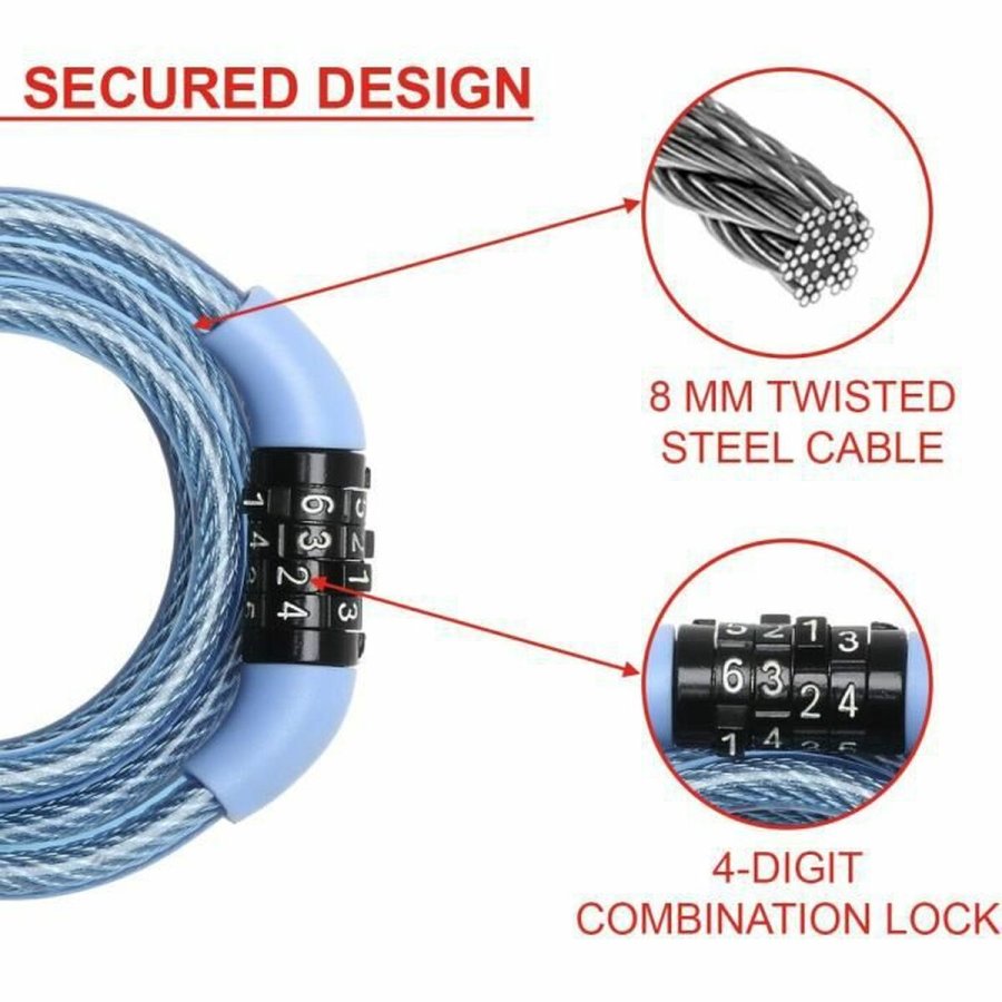 Kabel med hngels Master Lock #2