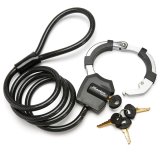 Kabel med hngels Master Lock Sort #7
