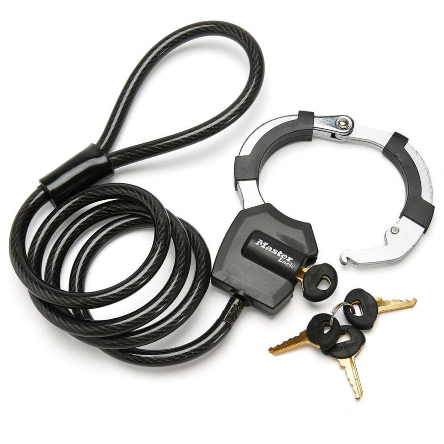 Kabel med hngels Master Lock Sort #7