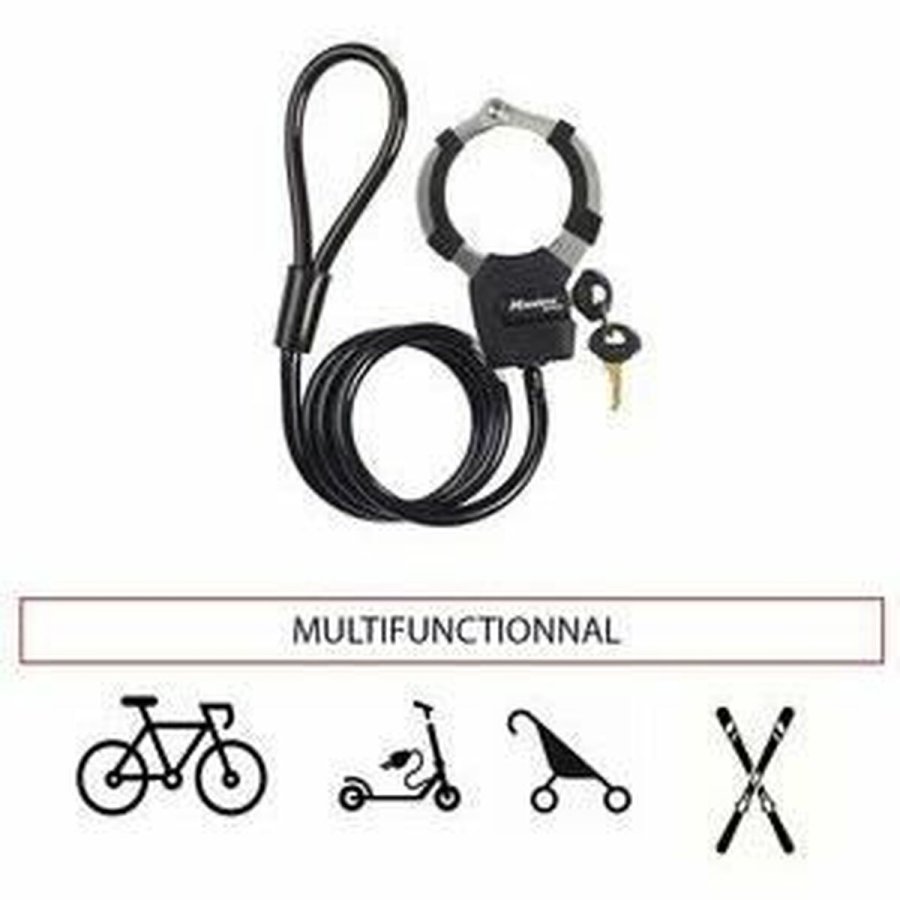 Kabel med hngels Master Lock Sort #3
