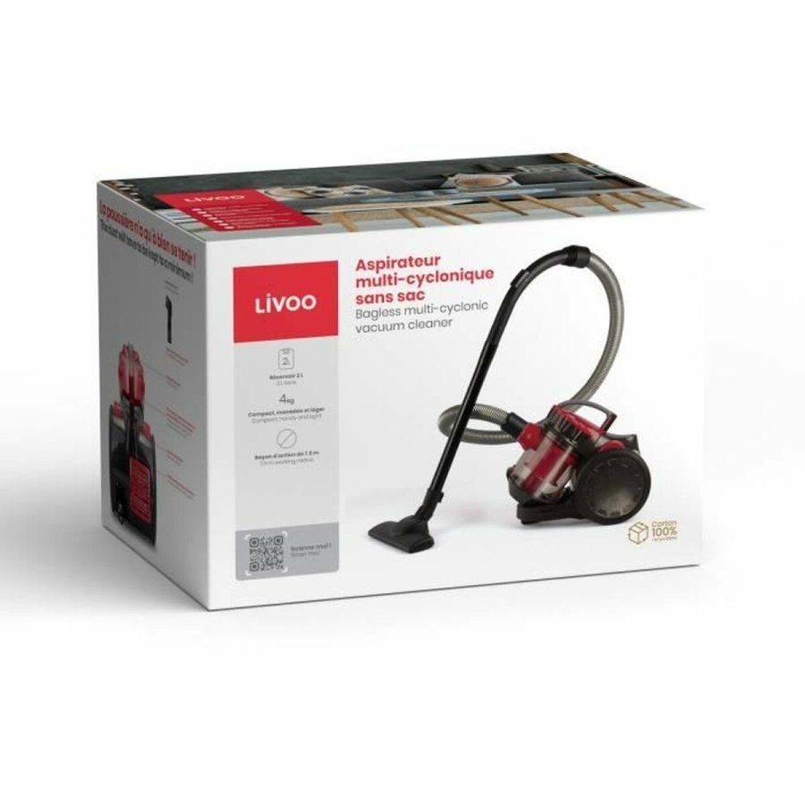 Stvsuger Livoo DOH105R Sort Rd 700 W #5
