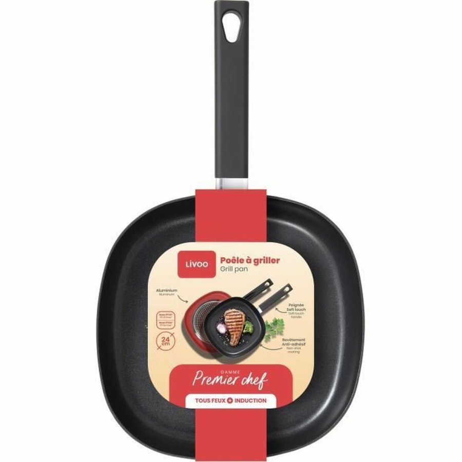 Grill Livoo Skridsikker Aluminium  24 cm #4