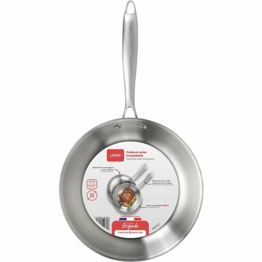Stegepande Livoo Rustfrit stl Stl  20 cm #4