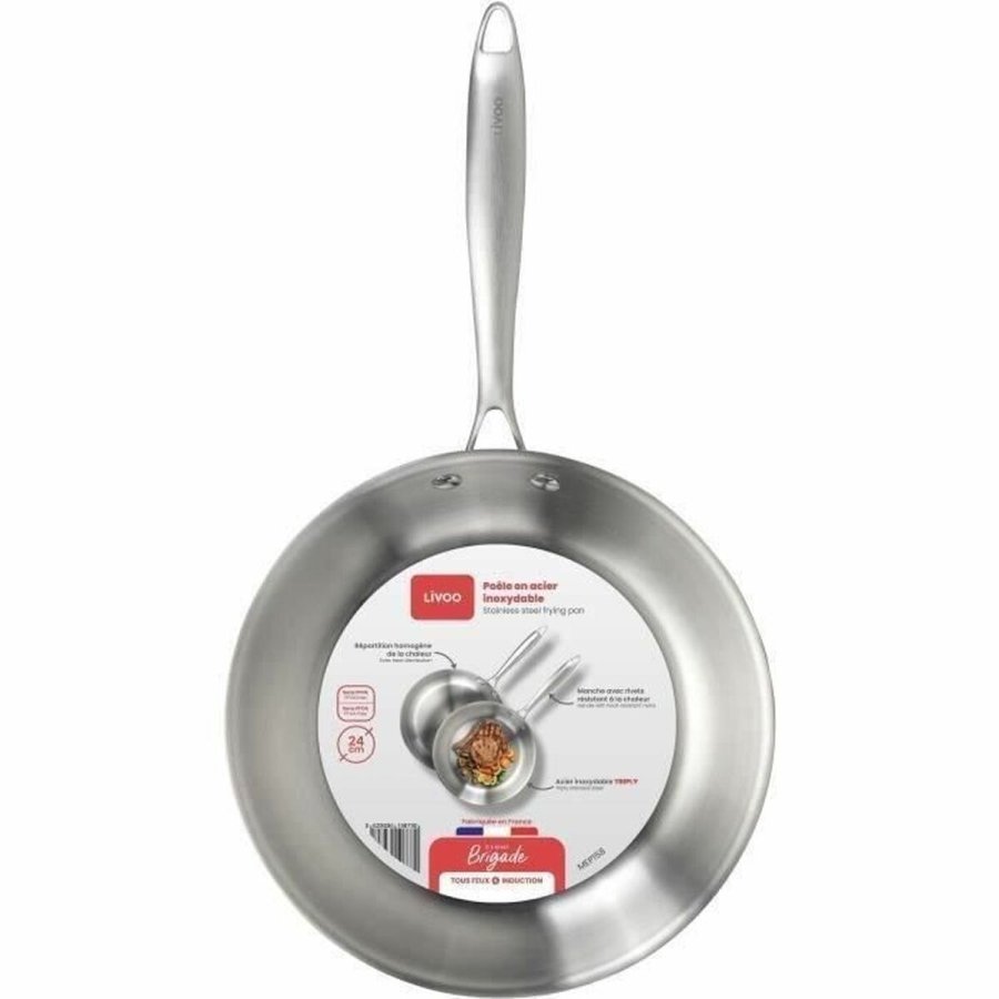 Stegepande Livoo Rustfrit stl Stl  24 cm #4