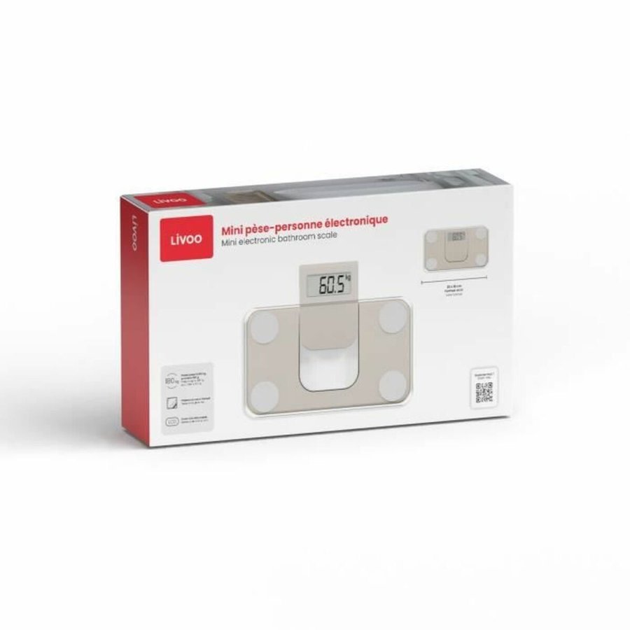 Digital badevgt Livoo DOM532C Fldefarvet Hrdet glas 180 kg #3