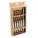Kdkniv St Lou Laguiole Rustic Hvid Metal 13 cm Kd (6 enheder) #4