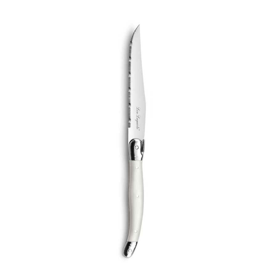 Kdkniv St Lou Laguiole Rustic Hvid Metal 13 cm Kd (6 enheder) #1