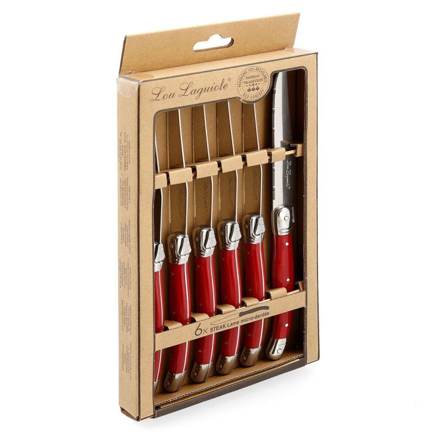 Kdkniv St Lou Laguiole Rustic Rd Metal 13 cm Kd (6 enheder) #4