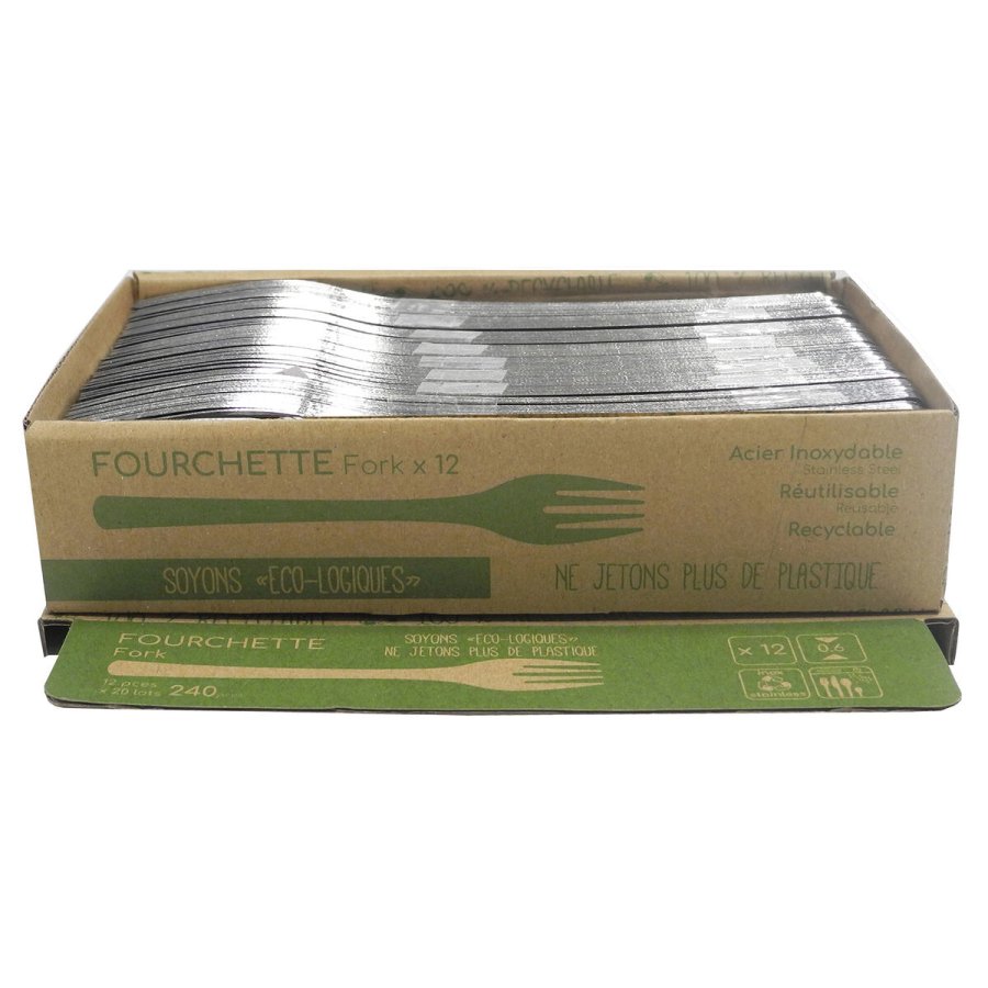 St med Gafler Amefa Ecologic Slim Metal Stl (12 enheder) #4