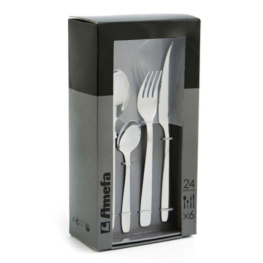 Bestikst Amefa Hotel Metal Stl Rustfrit stl 24 Dele #4