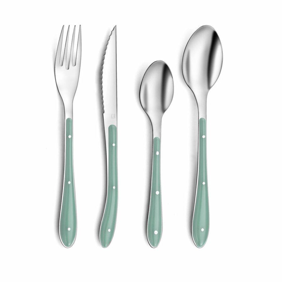 Bestik St Amefa Bistro Grn Metal 24 Dele #1