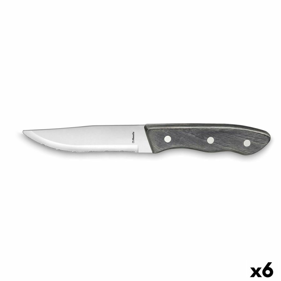 Kniv til koteletter Amefa Hercule Brun Metal 6 enheder 25 cm (Pack 6x) #4
