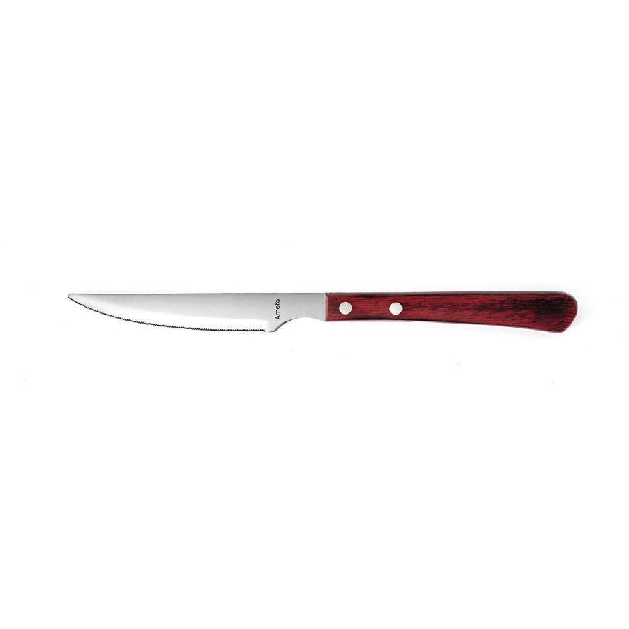 Kniv til koteletter Amefa Brasero Brun Metal 12 enheder 24 cm (Pack 12x) #1