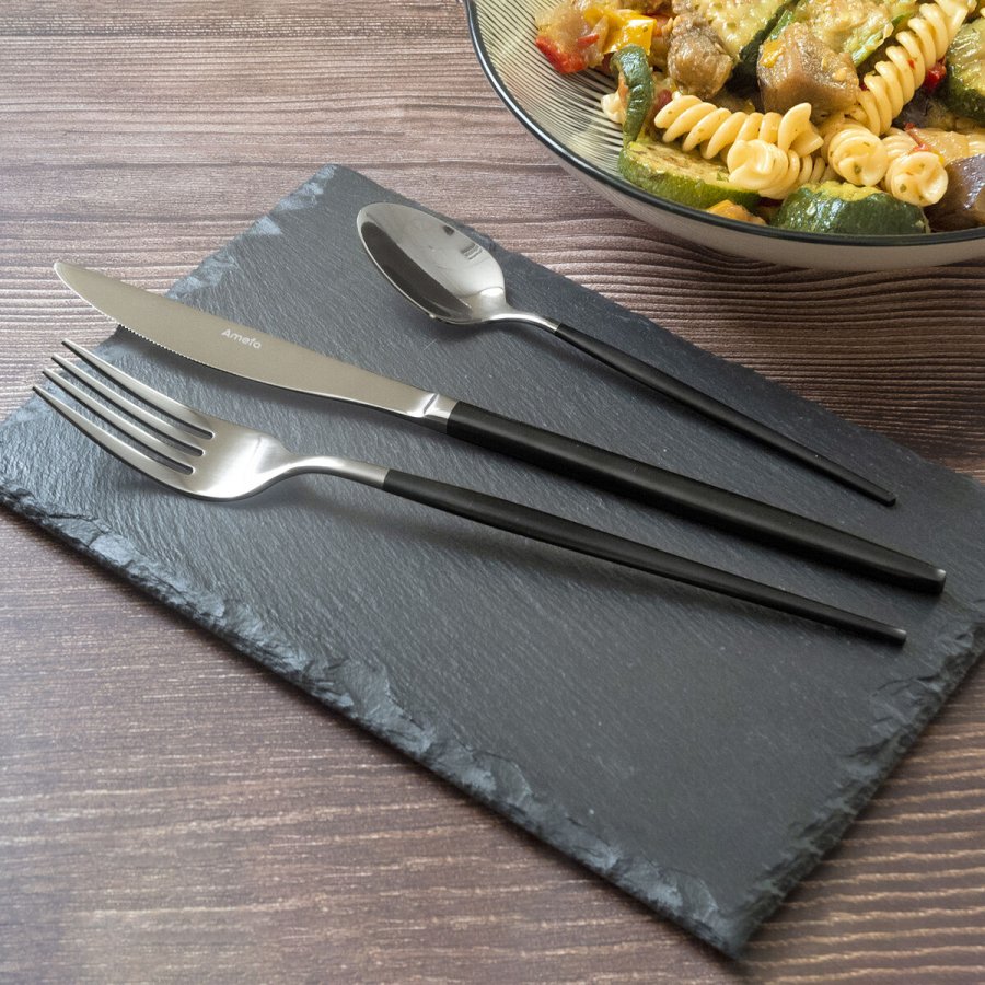 Knivst Amefa Soprano Sort Metal Rustfrit stl 12 enheder #7